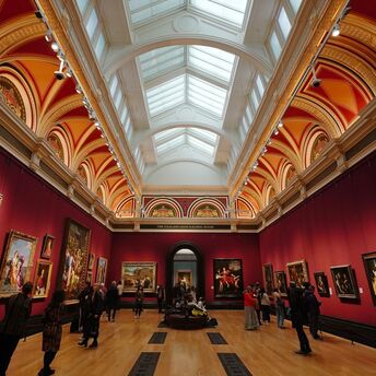 National Gallery interior in London