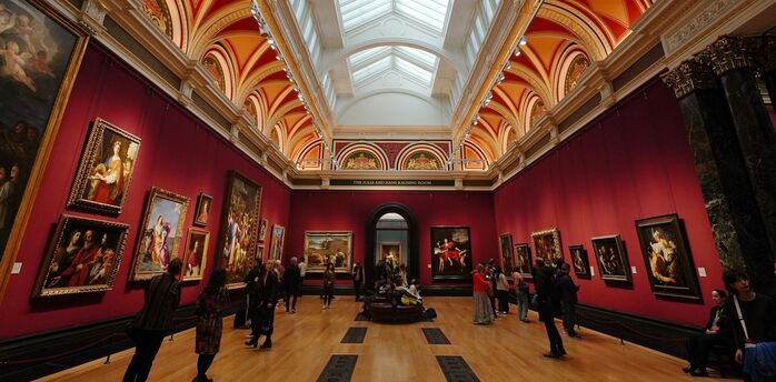 National Gallery interior in London