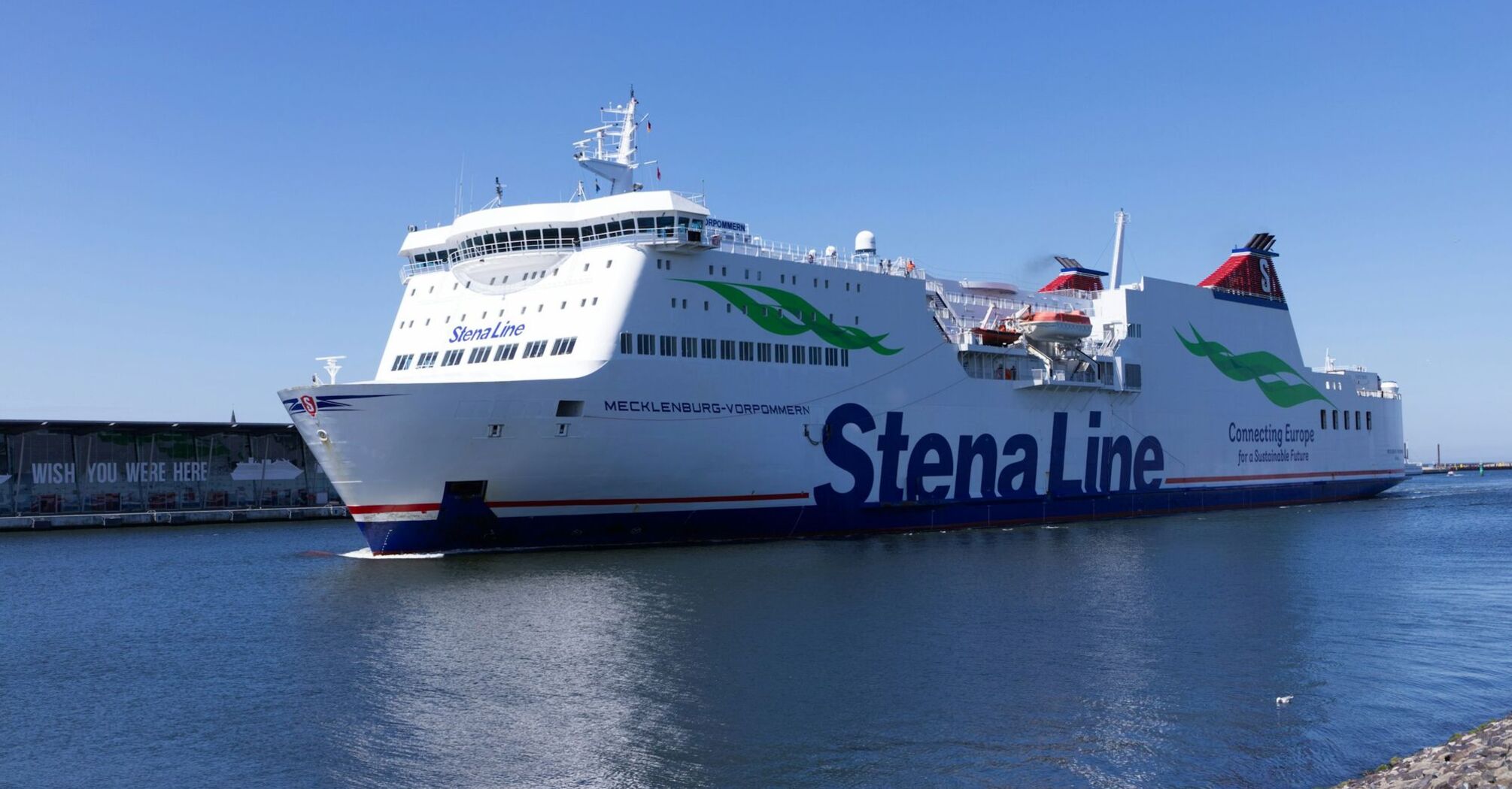 Stena Line ferry at port