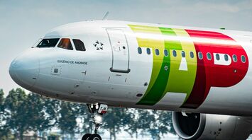TAP Air Portugal aircraft on the runway