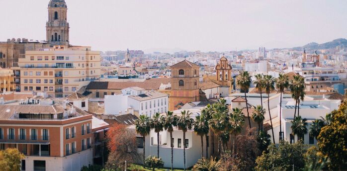 Málaga city centre and cathedral