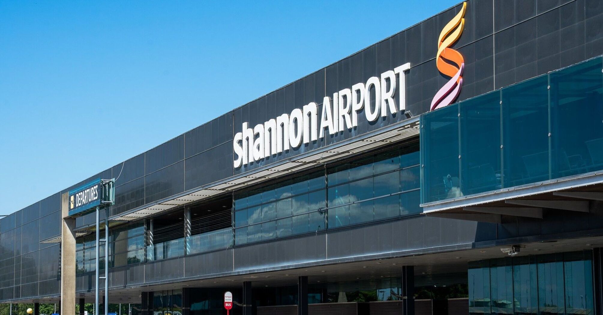 Exterior of Shannon Airport terminal in Ireland