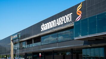 Exterior of Shannon Airport terminal in Ireland